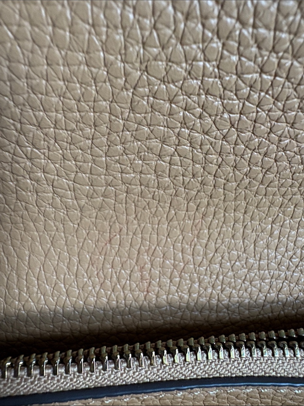 Tory Burch Caramel Britten Pebble Leather Chain Wallet - Picture 16 of 16